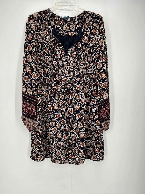 Low Prices Fleur Bleue Size 8 Navy Print Dress