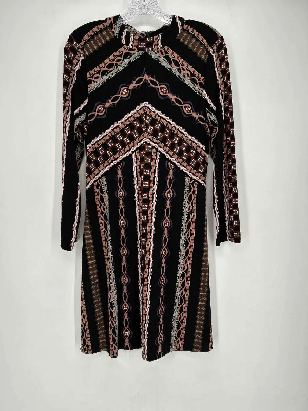 Major Savings Free People Size M Black Print Dress