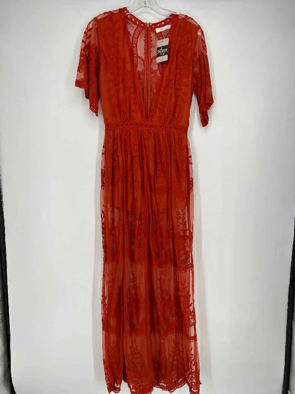 Price Break Honey punch Size S Pumpkin Lace NWT Maxi
