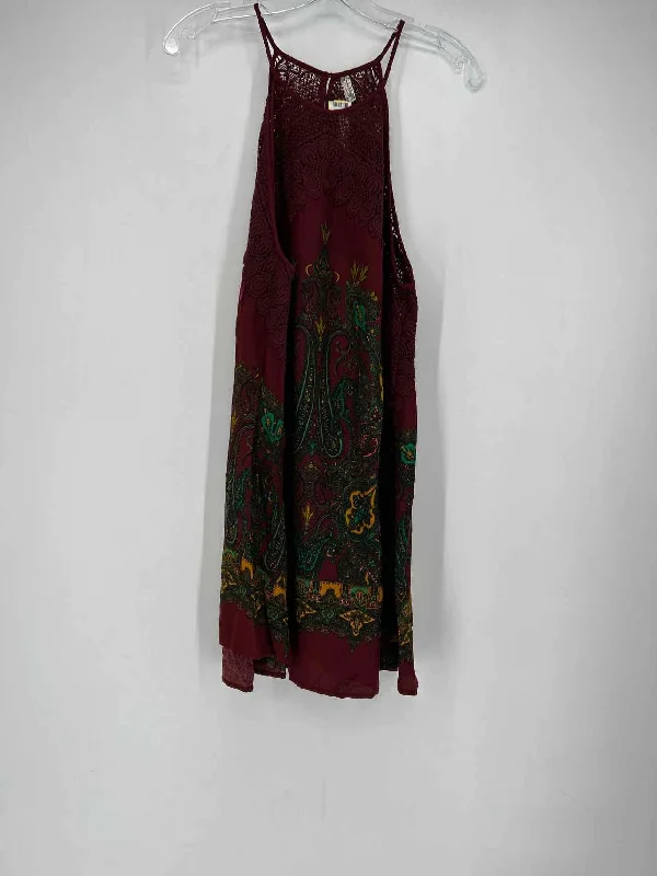 Overstock Intimately FP Size M Maroon Print Dress