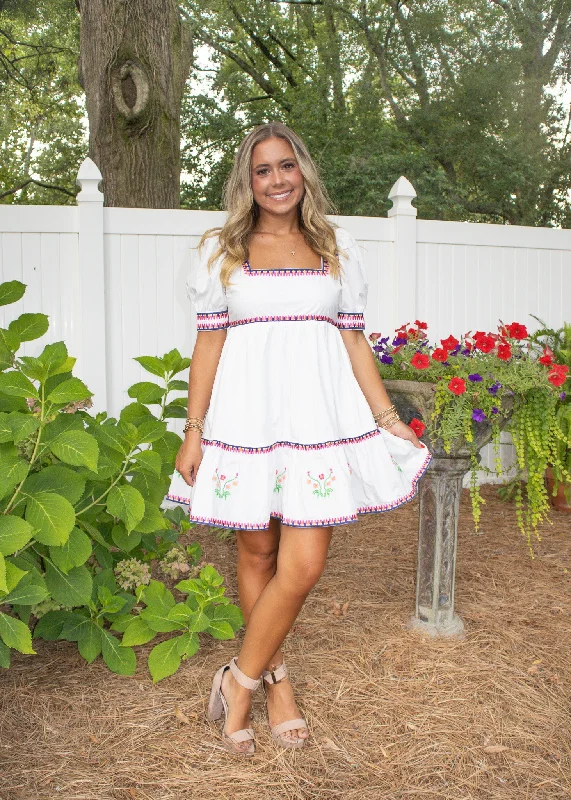 Major Savings Ansley Ivory Mini Dress