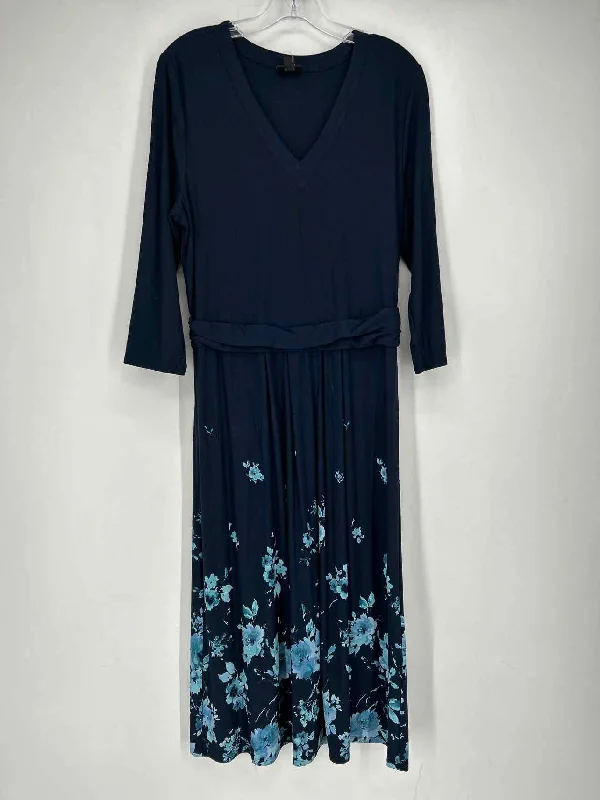 Stock Clearance J Jill Size M Navy Floral Dress