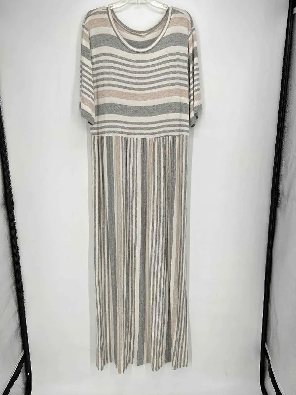 Limited Availability Jodifl Size 1X Striped Maxi