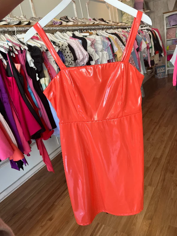 Weekend Deal Leather Mini Dress