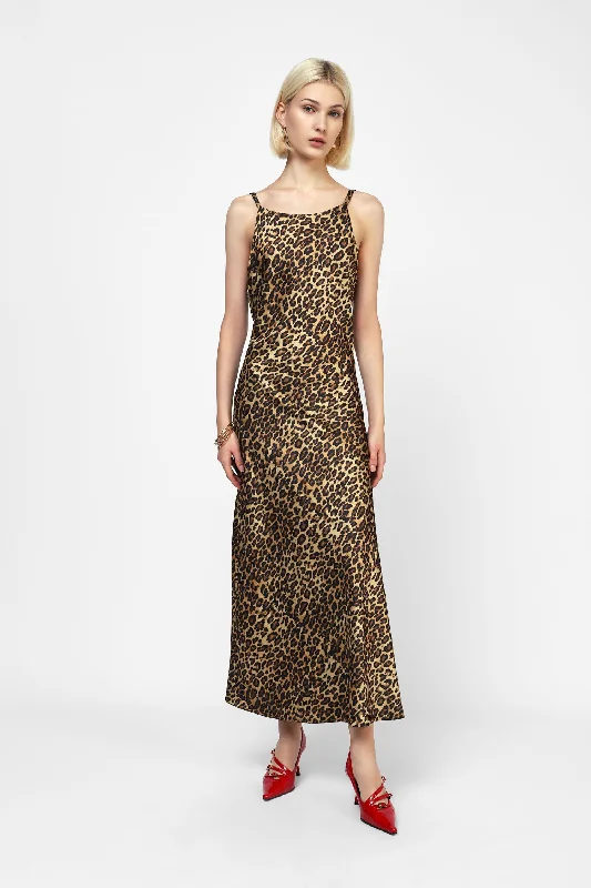 Inventory Reduction Leopard Maxi Dress