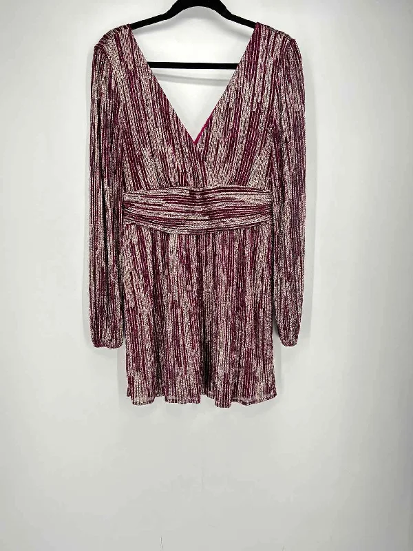 Online Only Lilly Pulitzer Size M Magenta Shimmer Striped Dress