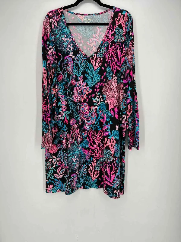Exclusive Savings Lilly Pulitzer Size XL Black Print As Is Dress