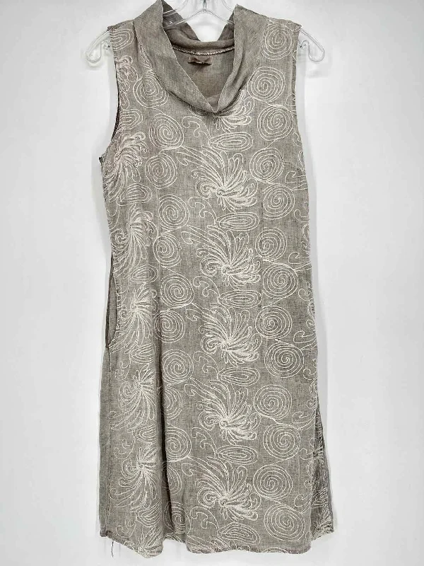 Best Bargains Lina Tomei Size S Cloud Linen Dress