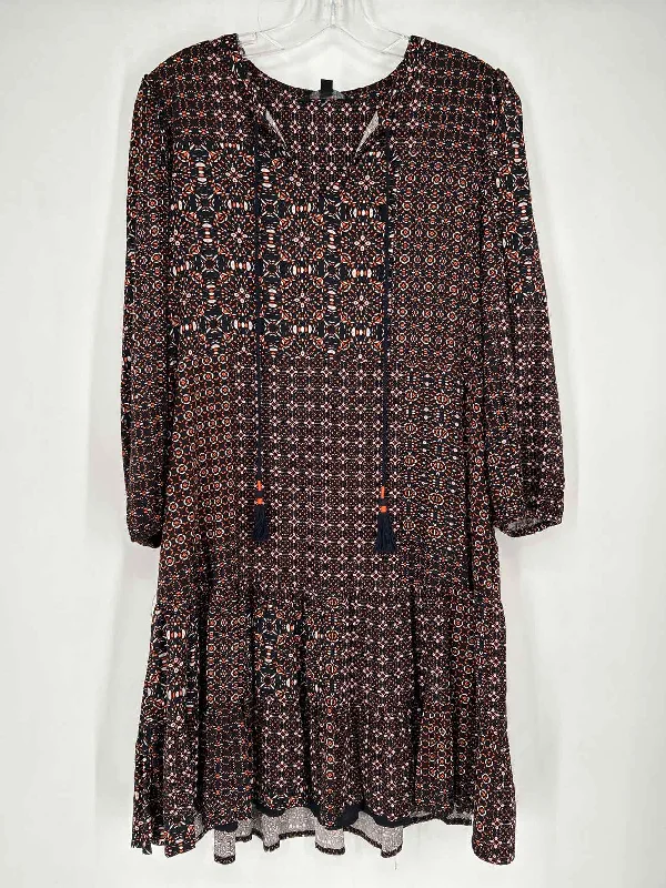 Don’t Miss Out Liverpool Size M Black Print Dress