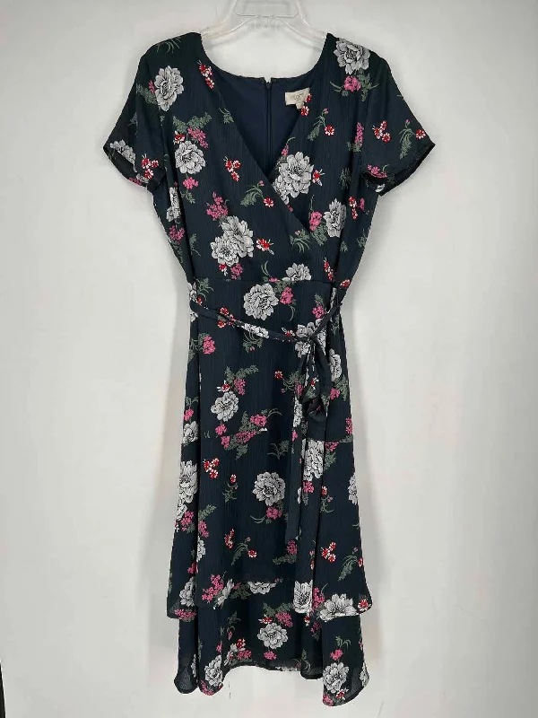 Limited Edition Loft Size 12 Indigo Floral NWT Dress