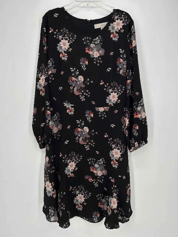Amazing Deals Loft Size 2 Black Floral Dress