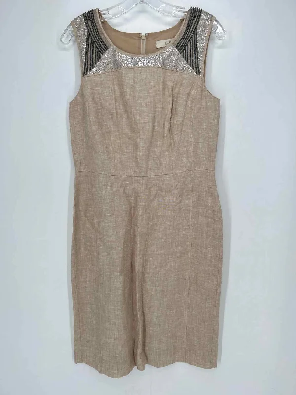 Incredible Offers Loft Size 6 Burlap Linen Dress