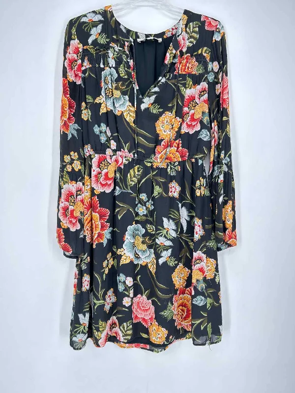 Limited Availability Loft Size M Black Floral Dress