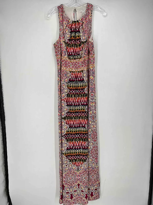 Limited Availability London Times Size 8 Multi Color Print Maxi