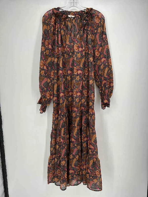 Amazing Deals Melloday Size XL Black & Tan Print Maxi