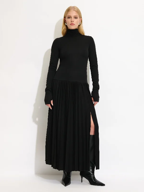 Stock Clearance Mixed Pleated Dress