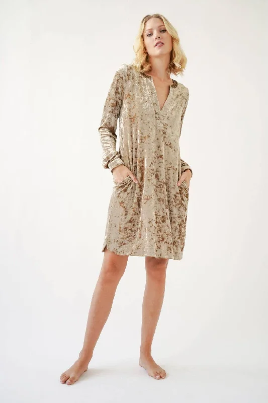 Warehouse Sale Cream Soda Velvet Dress