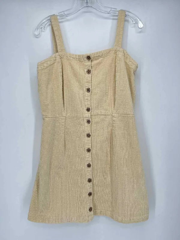 Steals and Deals Oneil Size L Buttercream Corduroy Dress