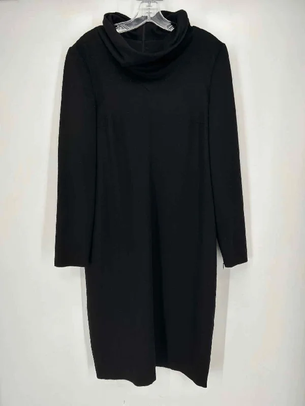 Buy Now Oscar de la Renta Size 14 Black Cashmere & Wool Dress
