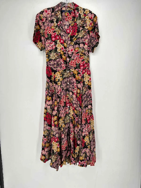 Hurry In Polo Ralph Lauren Size 10 Black Floral Dress