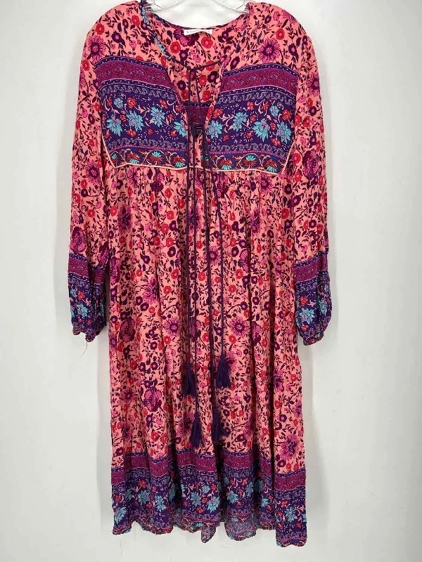Blowout Sale R Vivimos Size M Pink Floral Dress