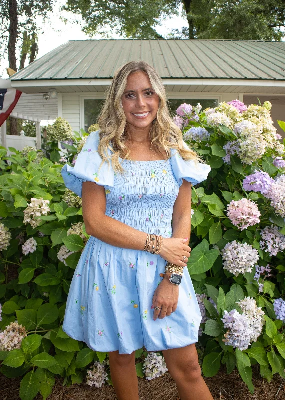 Bargain Prices Rae Blue Baby Doll Dress