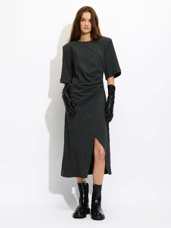 Instant Discount Side Gathered Dress