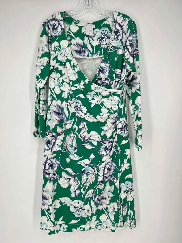 Limited Quantity Soft Surroundings Size M Green Floral Dress
