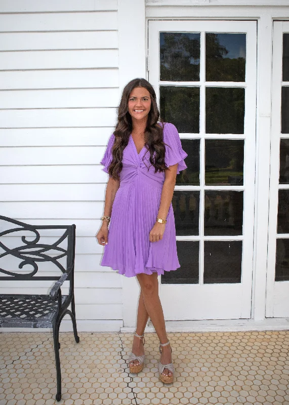 Great Bargains Stacey Pleated Mini Dress