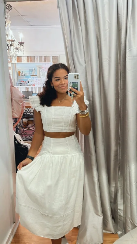 Daily Specials White Stitched Top