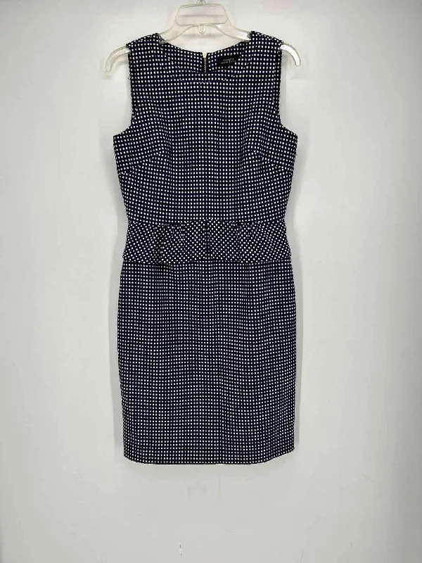 Deal Explosion Tahari Arthur S. Levine Size 6 Navy Polkadot Dress