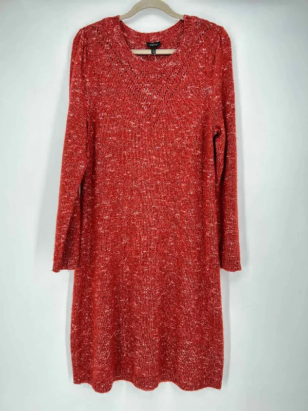 Overstock Talbots Size XL Burnt Orange Sweater Dress